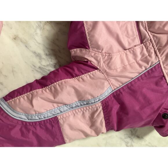 VTG Columbia Vertex Girl 2T Thermal Suit Coat Snow Bibs Overall Jacket Toddler - Picture 14 of 14